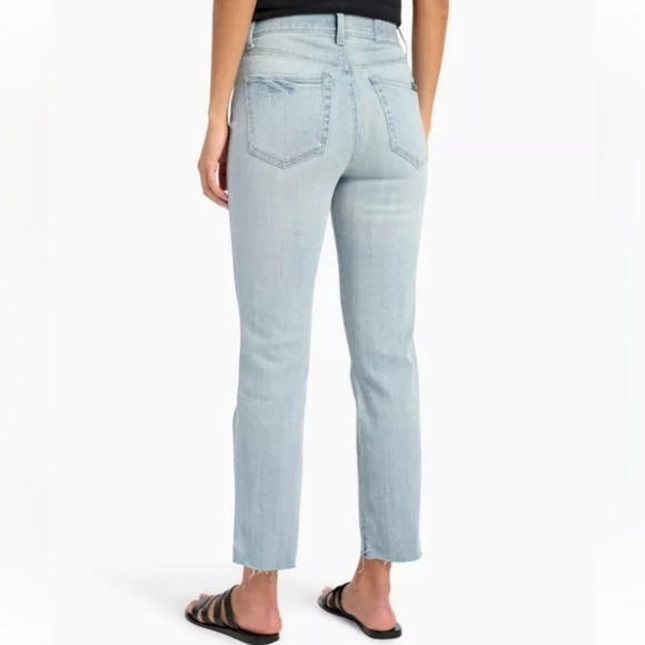 NWT Splendid High Waist Distressed Straight Crop Jean $178 - Picture 4 of 15